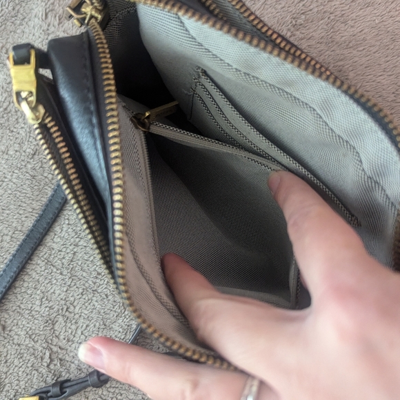 Fossil Cross Body Purse in Brown and Black - Picture 10 of 12